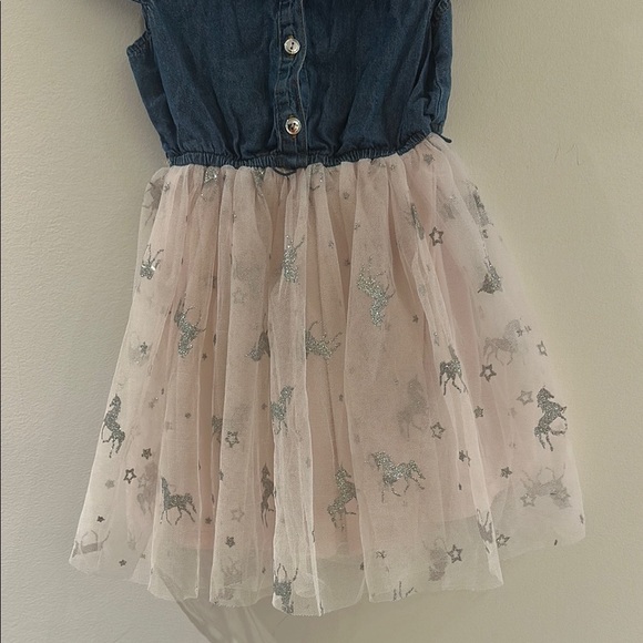 Zunie Blue and Tan Casual Sundress with Polo Collar - Picture 3 of 5